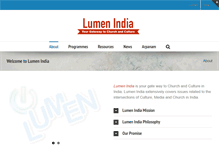 Tablet Screenshot of lumenindia.org